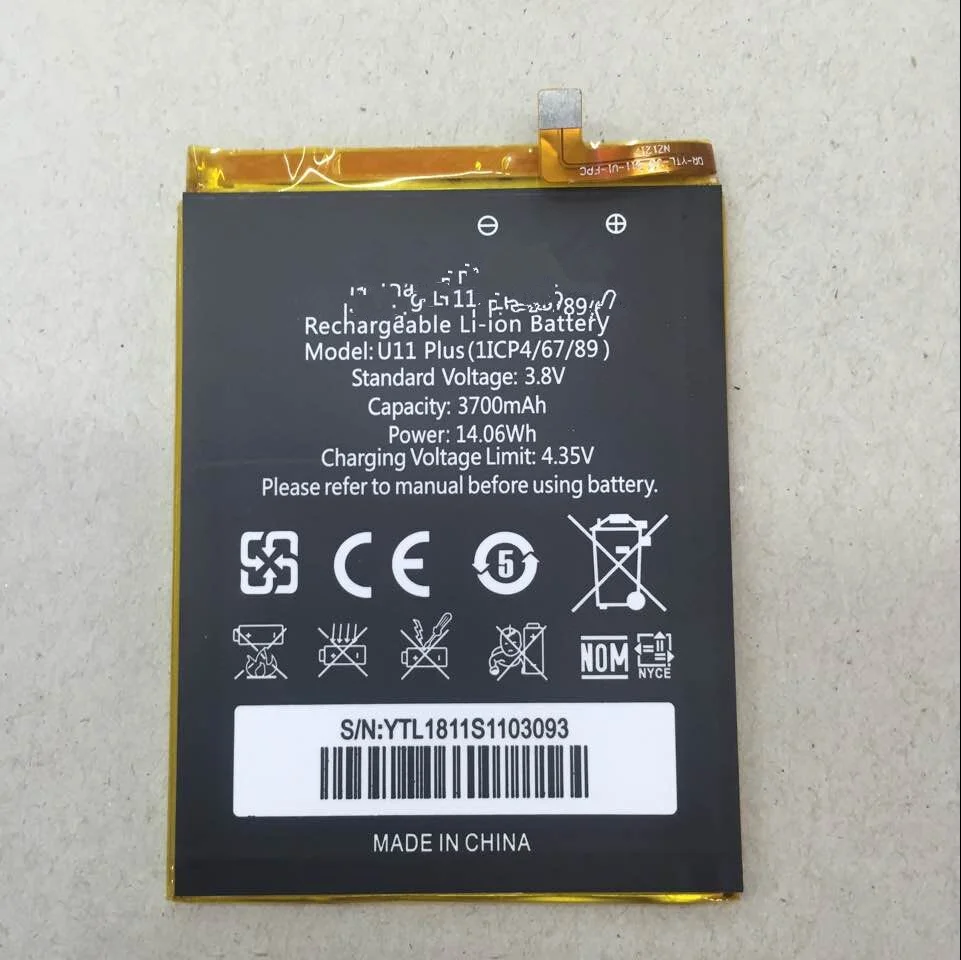 

Аккумулятор Oukitel U11 plus, 100% мАч, для Oukitel U11 plus 3700