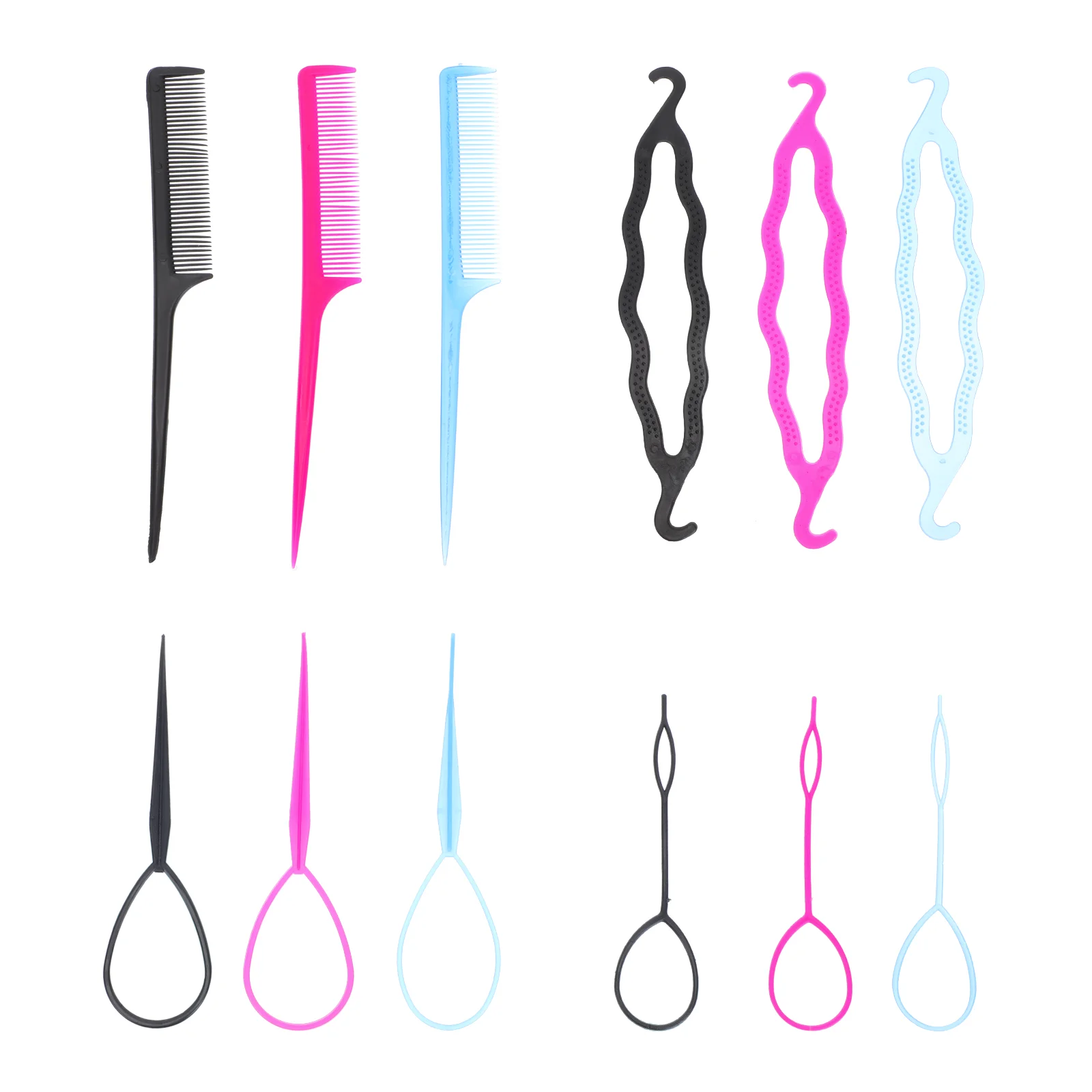 

20 комплектов инструментов для укладки волос, профессиональные инструменты для укладки волос, случайный цвет