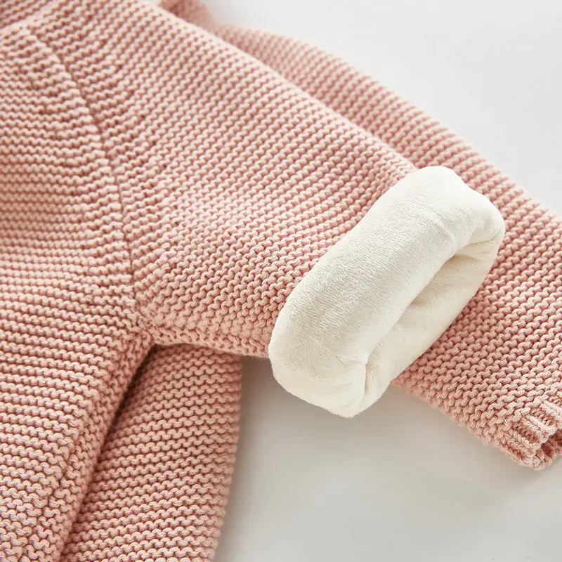 Кардиган из 100% хлопка с капюшоном и заячьими ушками для детей зимний женский