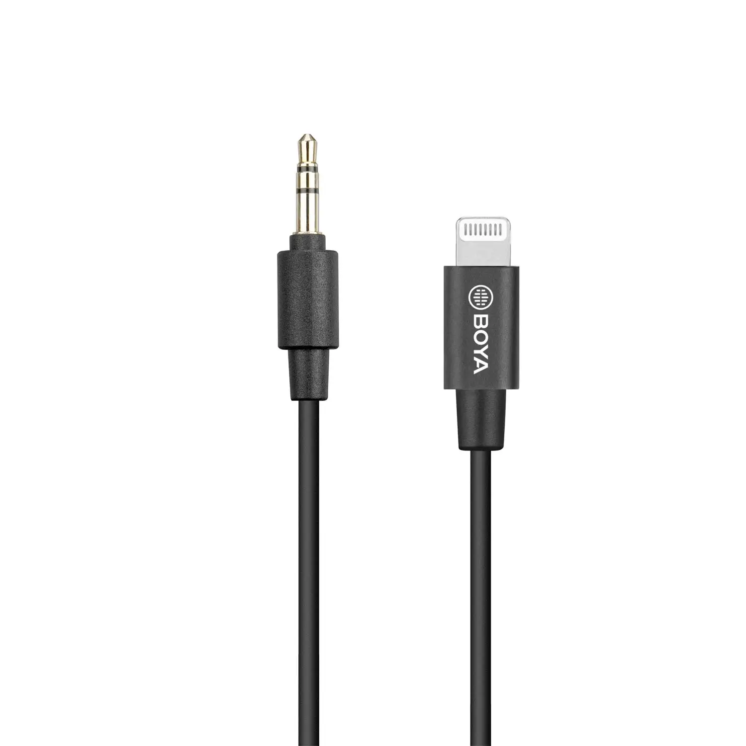 

BOYA by-K1 3.5mm Male TRS to Apple MFi Certified Male Lightning Adapter Cable 20cm Compatible with iPhone 12 PRO MAX iOS Devices