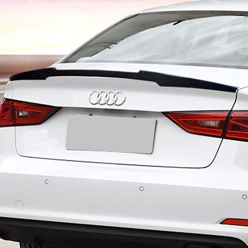

A3 Sedan Modified M4 Style Carbon Fiber Rear Trunk Luggage Compartment Spoiler Car Wing for Audi A3 2014 2015 2016