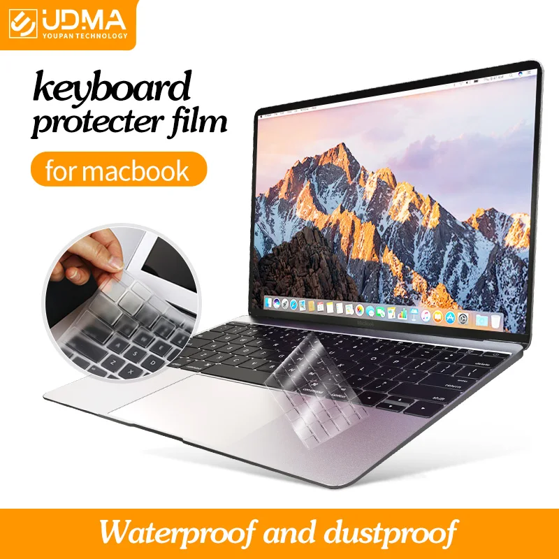 UDMA US EU Type TPU прозрачный тонкий чехол для клавиатуры Macbook Pro air 13 15 16 A2237 2238 2289 2251 2141