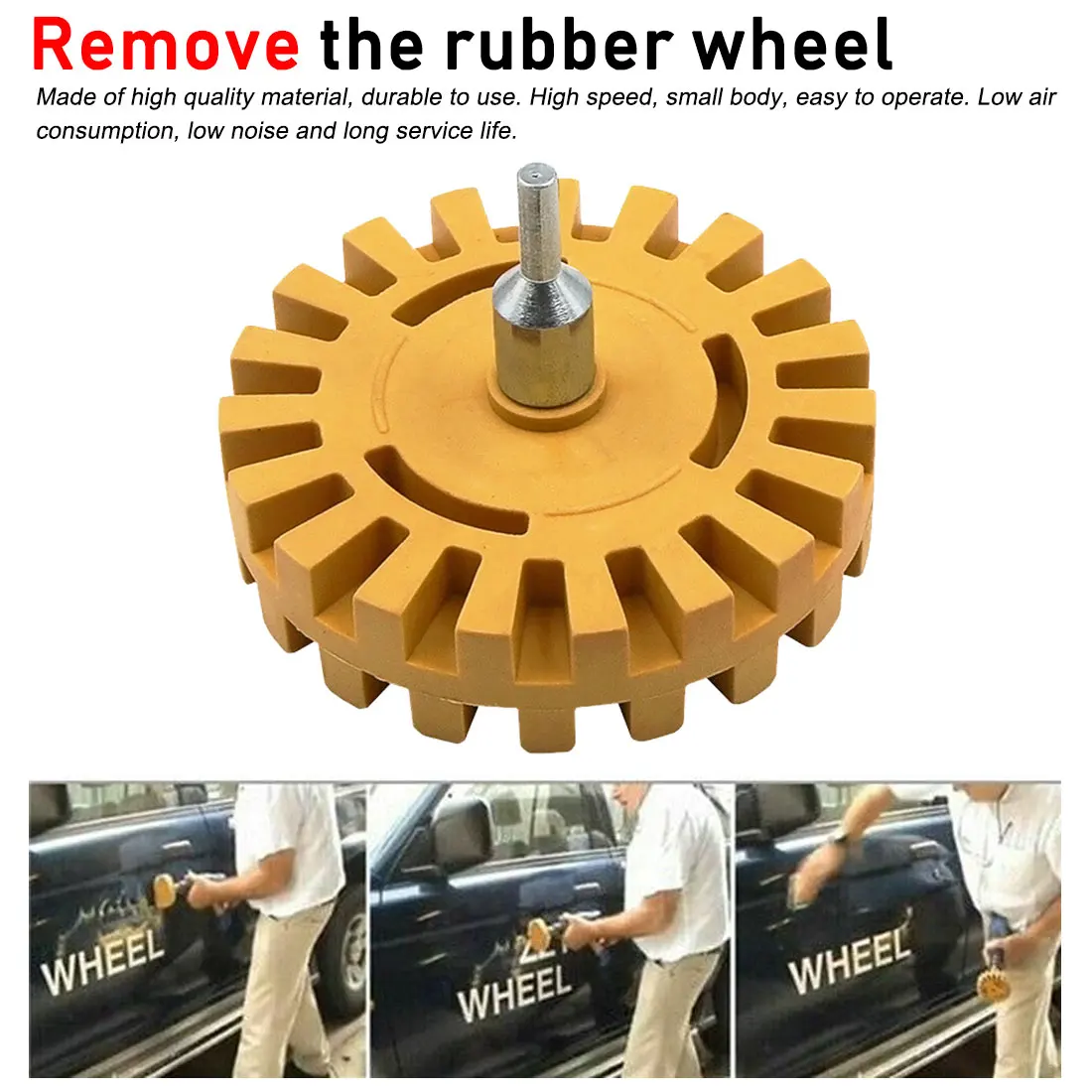 

Decal Wheel Polishing Remover 1 / 4 "Quick Wheel Polishing Tool Handle Eraser For Sticky Cars And Decals