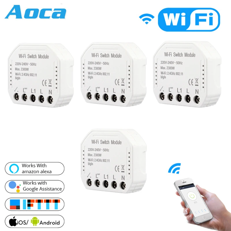 Умный светильник с Wi-Fi переключатель Diy умный выключатель приложение Tuya