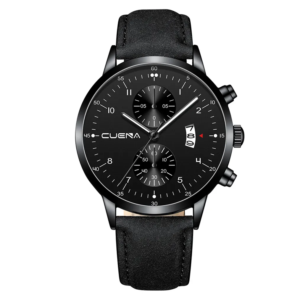 

Men Watch Fashion Luxury Geneva Men Date Alloy Case Synthetic Leather Analog Quartz Sport Watch Women Clock reloj hombre L58