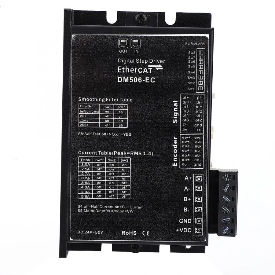Серводвигатель Nema 17 23 24 34 Цифровой Драйвер шагового двигателя протокол Ethernet DC24 ~ 50