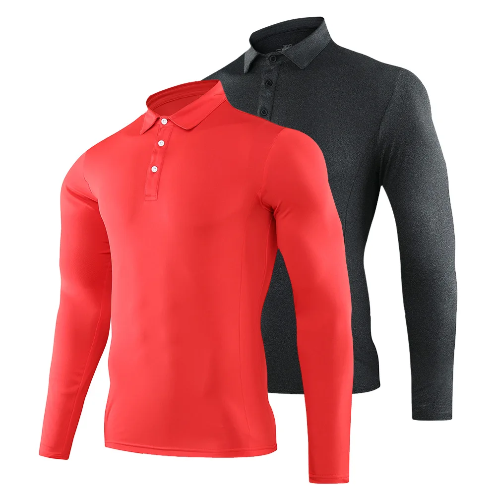 

Men's Dry Fit Compression Shirt Fitness Rashguard Long Sleeves Running Gym T Shirt Sport Football Sport Man's T-Shirt