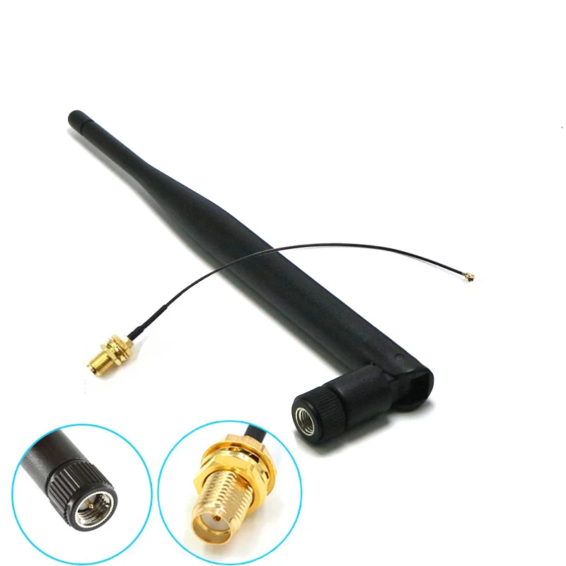 

1 комплект двухдиапазонной антенны Wi-Fi SMA 6 дБи 2,4 ГГц 5 ГГц + 1x15 см кабельный маршрутизатор U.FL/IPX к SMA-KY антенна
