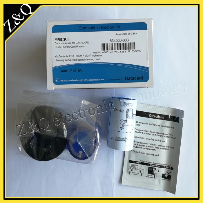 

Compatible Datacard 534000-003 YMCKT color card printer ribbon for use with the SD260 and SD360 card printer