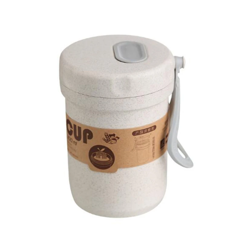 Герметичная портативная коробка для завтрака 300 мл Экологически чистая круглая