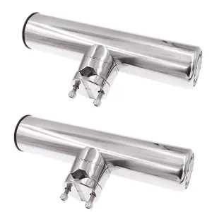 Судовые аксессуары, оборудование для лодок, 2 шт., зажим для лодок из нержавеющей стали, держатель удочки, направляющие ОТ 78 ''до 1'', трубка