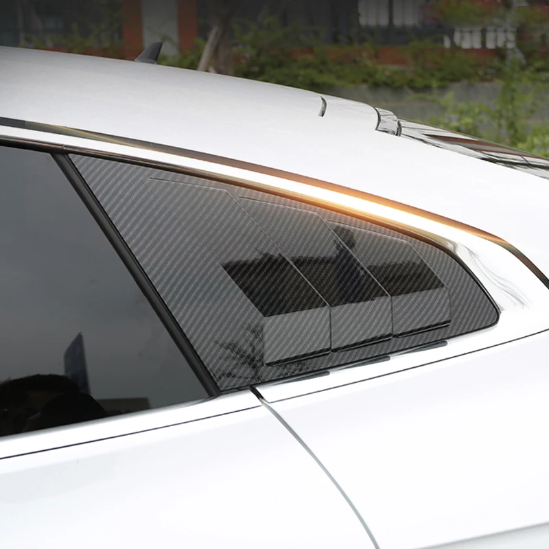 

Lsrtw2017 Carbon Fiber Car Rear Window Triangle Shutter Trim for Volkswagen Arteon 2018 2019 2020 Exterior Accessories Mouldings