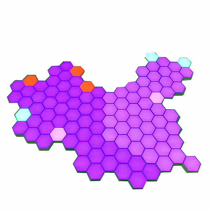 Современный ночной Светильник s квантовая лампа модульный шестиугольный цветной