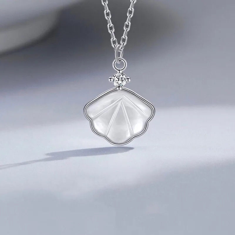 

Sterling Silver Necklace Female Jewelry Fashion Charm Personality Birthday Gift Girl Pendant