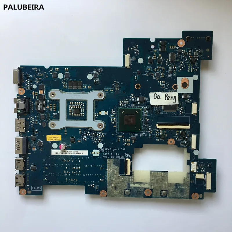 Материнская плата для ноутбука marshbeira Lenovo G570 PIWG2 LA-675AP материнская HM65 DDR3 разъем PGA989