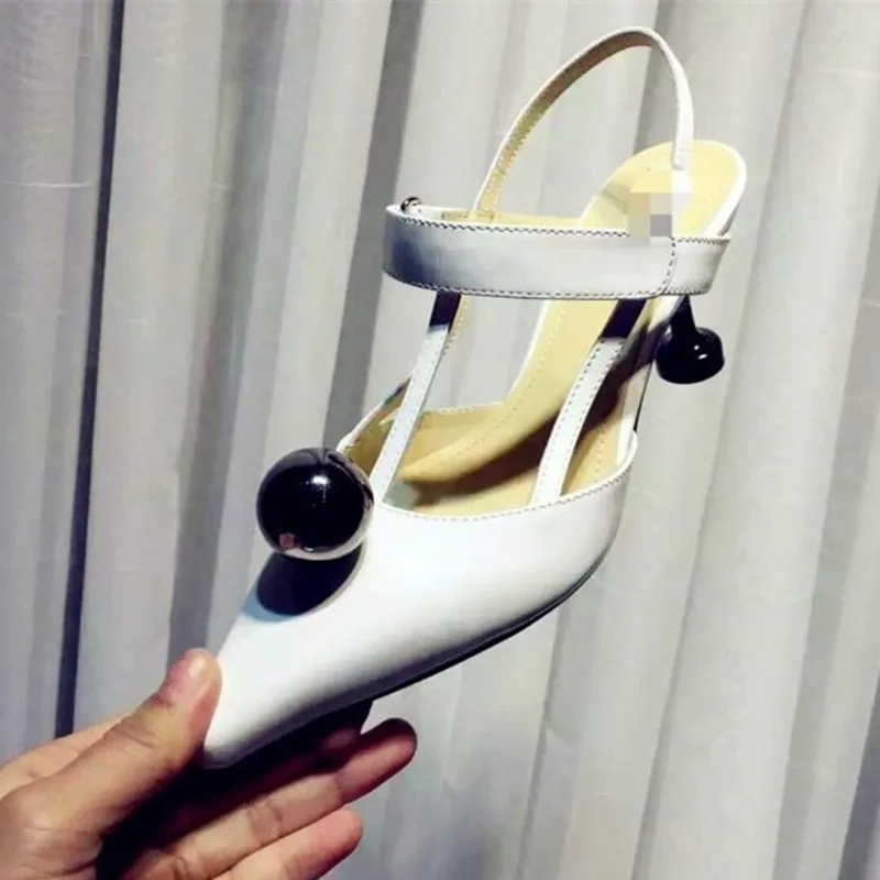 Женские босоножки на высоком каблуке серебристые классические туфли с острым