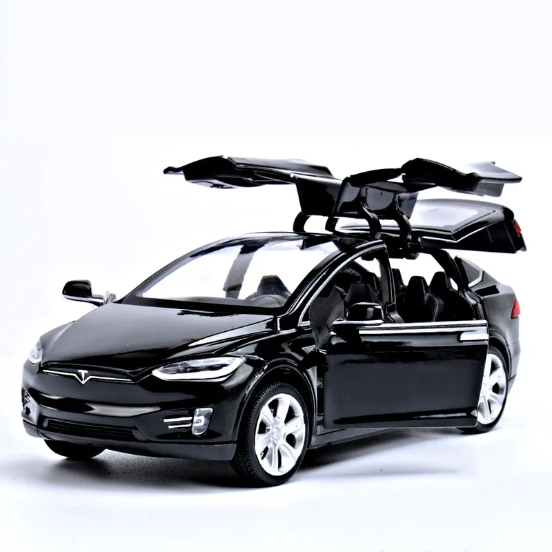 Модель Tesla X90 в масштабе 1:32 литой автомобиль коллекционные игрушки с подсветкой