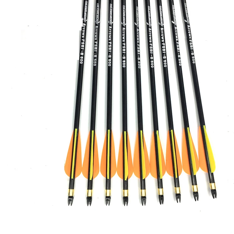 

12/24 Pcs/lot 31 Inches Fiberglass Arrow Spine 700 Diameter 7mm for Recurve Bow Long Bow Practice Archery Hunting Shooting