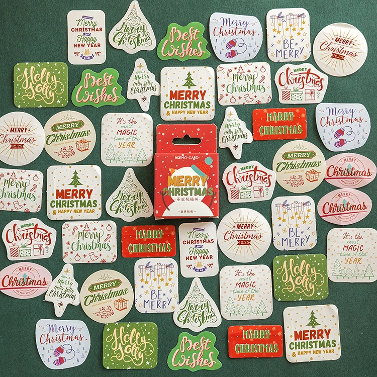 Серия Merry Christmas Bullet Journal декоративная коробка наклейка s Скрапбукинг этикетка-наклейка дневник канцелярский альбом наклейка благословение - Цвет: 3