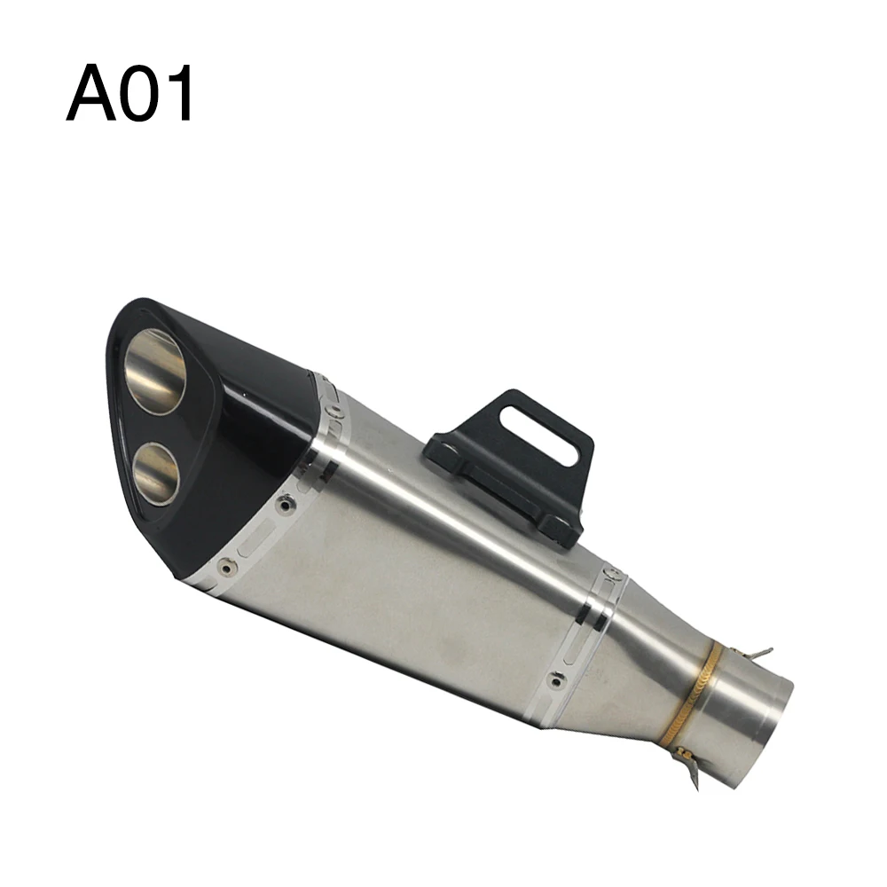 A01 ZSDTRP глушитель выхлопной трубы мотоцикла для Kawasaki akrapovic Yoshimura R11 выхлопной трубы Moto Z800 R3 GSXR750 GSXR600 Slip-On - Цвет: A01