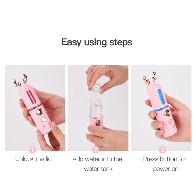 CkeyiN мини нано спрей бутылка удобный мистер отпариватель лица для портативный