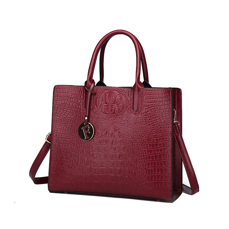 Bolsos Mujer, женская сумка, роскошные сумки, женские сумки, дизайнерские сумки, высокое качество, сумки-тоут, женские сумки, Feamous Brands - Цвет: Red wine