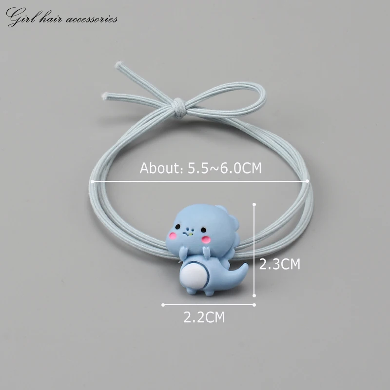 Детские резинки для волос с милыми животными 3 шт. эластичная резинка динозавром