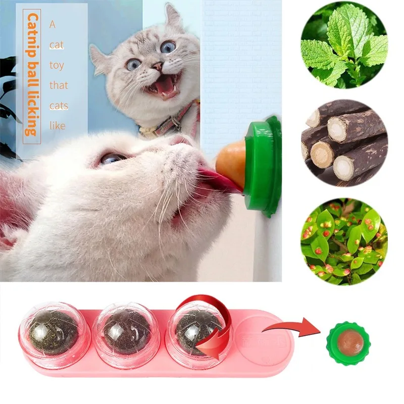 

Natural Catnip Cat Toy Crazy Healthy Catmint Toys for Cats Kitten Cleaning Teeth Play Ball Cat Supplies Pet Accessories