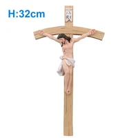 crucifix statue jesus cross for home wall decor resin