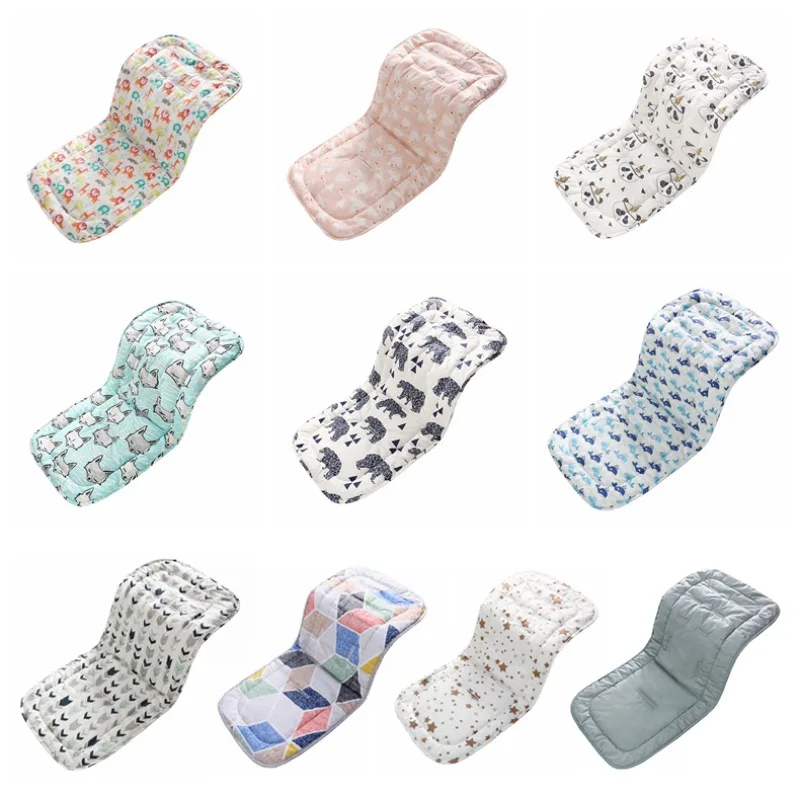 

Cotton Baby Seat Liner Stroller Seat Infant Liner Print Flower Mat Breathable Car Seat High Chair Pushchair Cushion Pad
