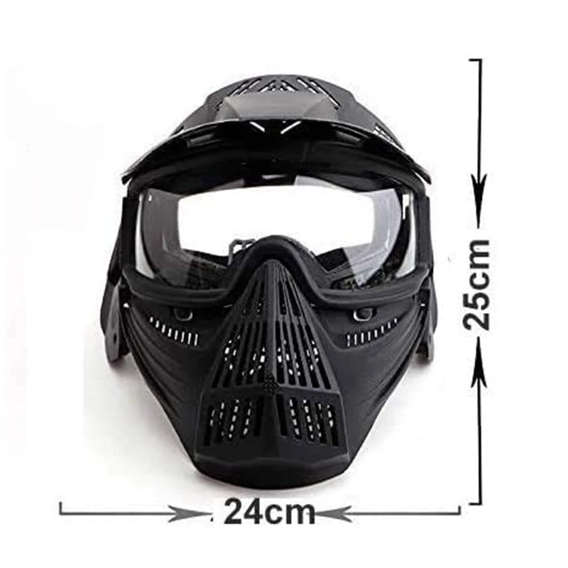 

Outdoor Military Tactical Mask with Safety PC Lens Airsoft Paintball Field Hunting Shooting War Game Protective Masks