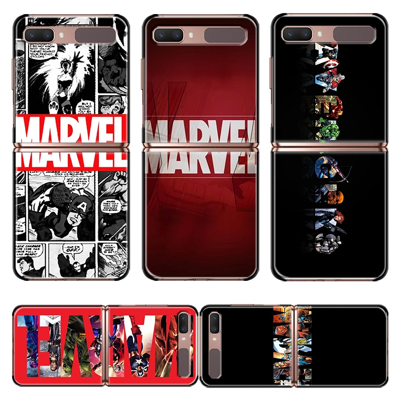 

Marvel Avengers For Samsung Galaxy Z Flip 3 5G Black Fashion Mobile Shockproof Fundas Hard Cover Phone Case