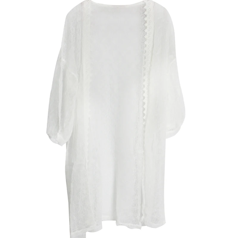 

Rhyme Lady 2020 Elegant lace fairy temperament loose cut cardigan Phuket Holiday Beach Suit Swimsuit Cover