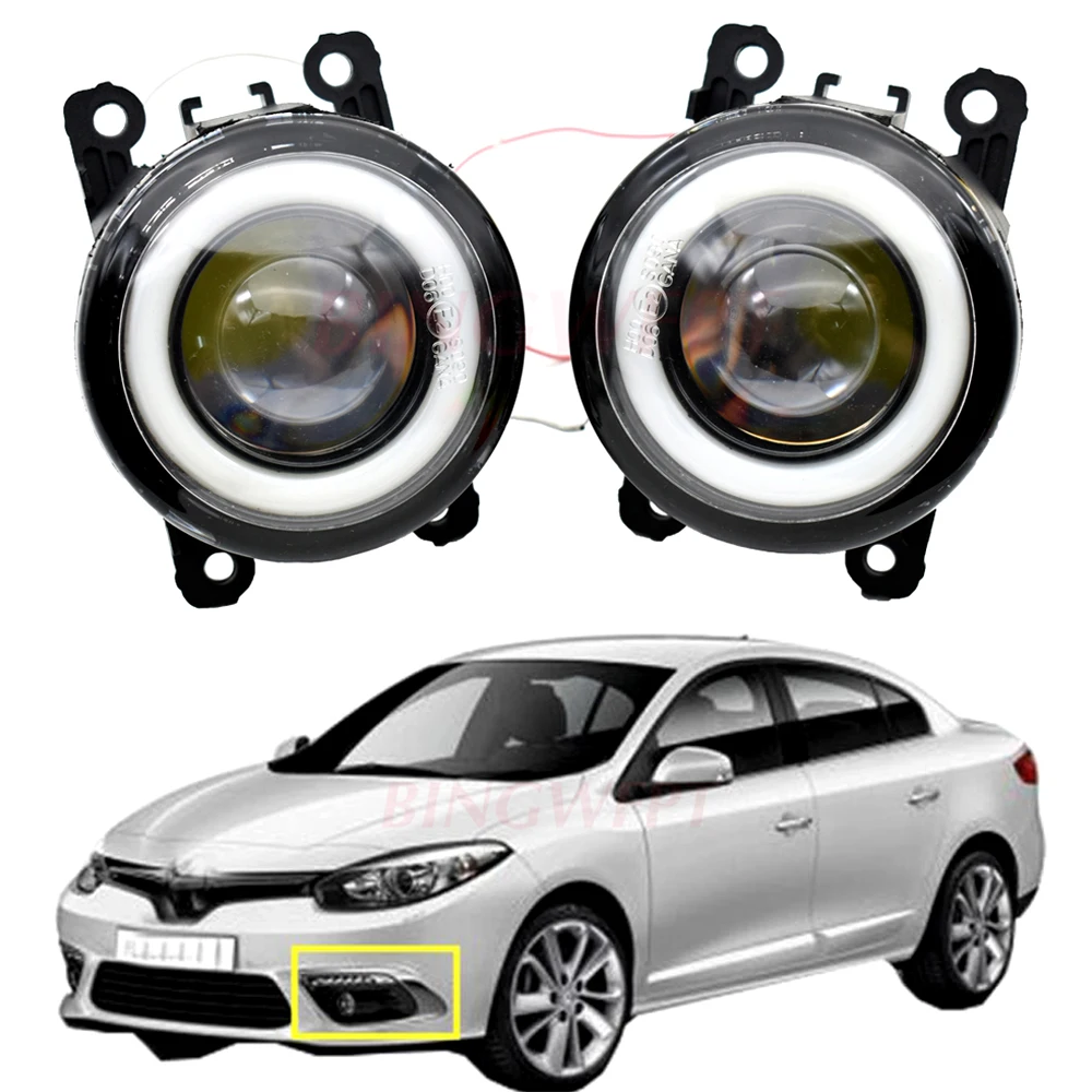 

Светодиодный ные Противотуманные фары Angel Eye DRL, 2 шт., дневные ходовые огни для салона Renault Fluence L30, 2010, 2011, 2012, 2013, 2014, 2015