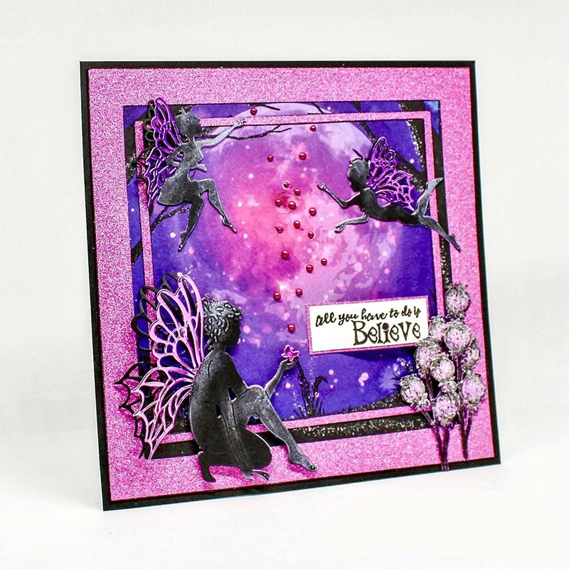 Ангел комбинация ремесло металлическая рамка шаблоны Скрапбукинг тиснение