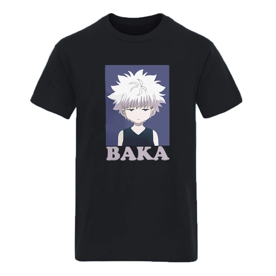 

Мужская футболка оверсайз Killua HunterXHunter, летняя одежда с коротким рукавом, повседневные топы для отдыха, новинка 2021, летняя модная мужская оде...