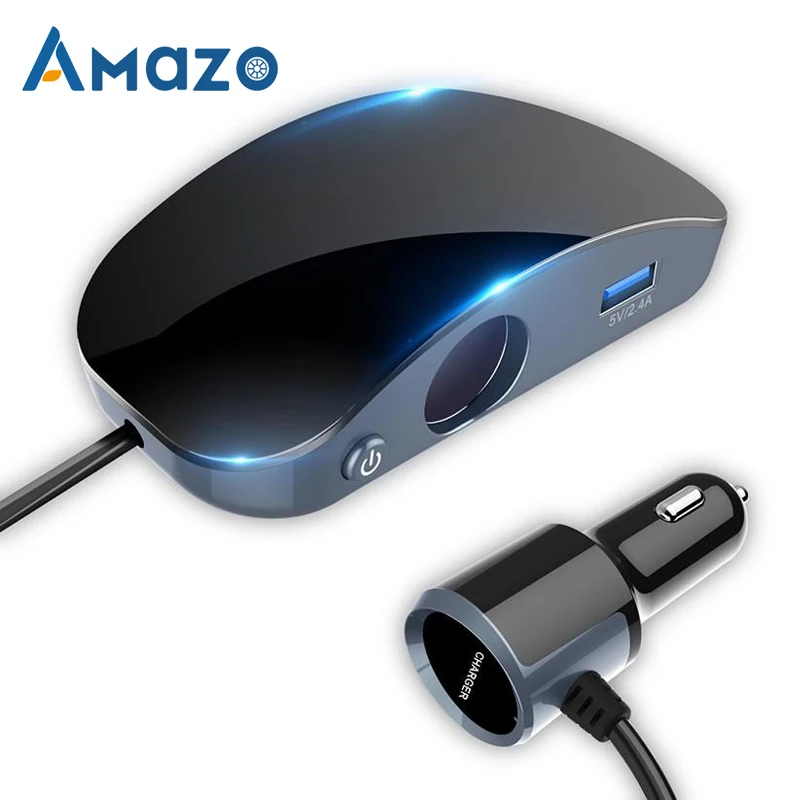 Светодиодный дисплей 12 В автомобильная розетка для электронного прикуривателя