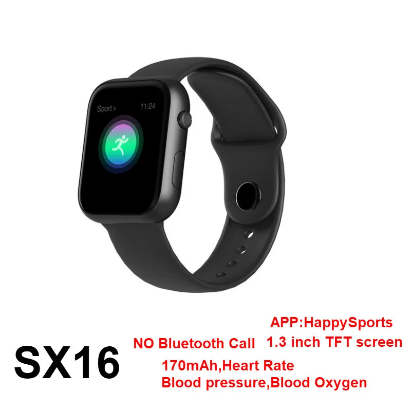 sx16 black Смарт-часы с Bluetooth и функцией вызова, W34, мужские фитнес-часы для измерения давления, ЭКГ, монитор сердечного ритма, умный браслет, спортивная одежда, женские спортивные часы - Цвет: sx16 black