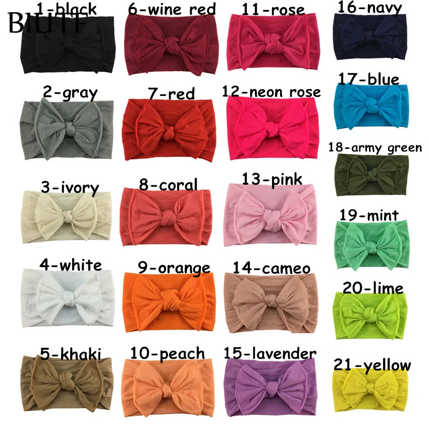 20 шт./лот для девочек чалма закрывающая уши повязка на голову мягкая эластичная