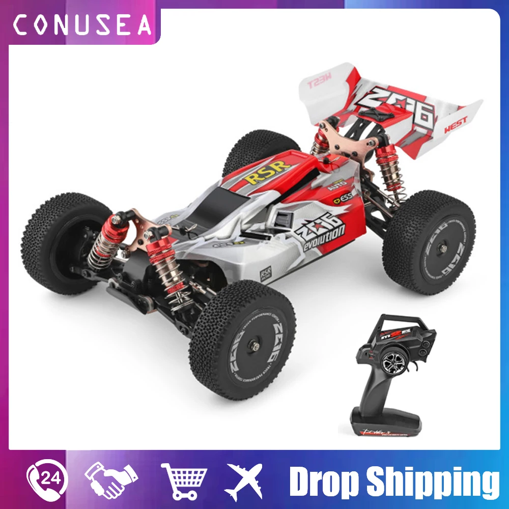 

1/14 Wltoys Rc Car 144001 2.4G Remote Control Racing Drift Competition 60 Km/h Metal Chassis 4Wd Electric Toys for Children Boy