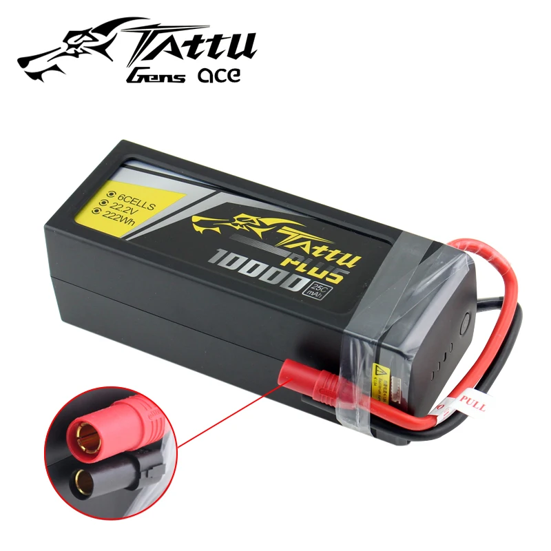 Интеллектуальная батарея TATTU PLUS 10000 мАч 25C 22 2 в 6S1P Lipo FPV с разъемом AS150 для