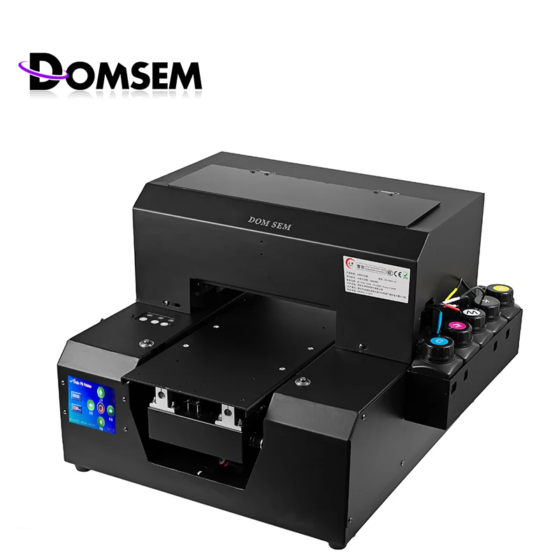 Ультрафиолетовый принтер DOMSEM небольшого размера с оригинальной печатной