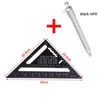 triangle ruler 7inch aluminum alloy angle protractor speed metric square measuring ruler for building framing tools gauges