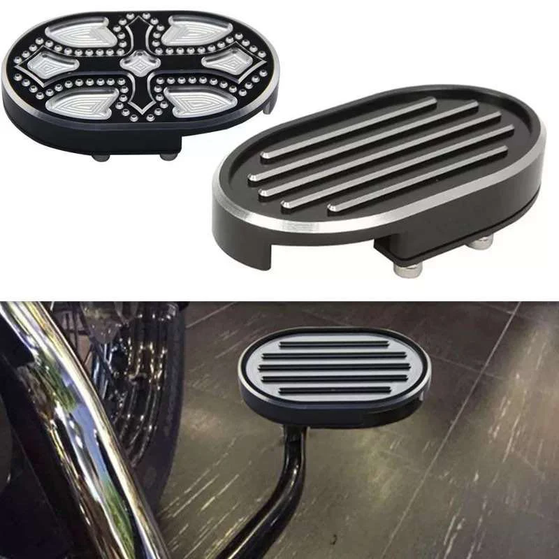 

Motorcycle Brake Footpeg Foot Pegs Pedal Pad Cover For Harley Sportster XL883 XL1200 X48 X72 Dyna FLSTN FXDWG FXDF