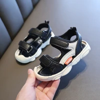 childrens sandals 2020 summer new boys casual beach shoes girls bear sole shoes soft bottom toe protect baby sandals