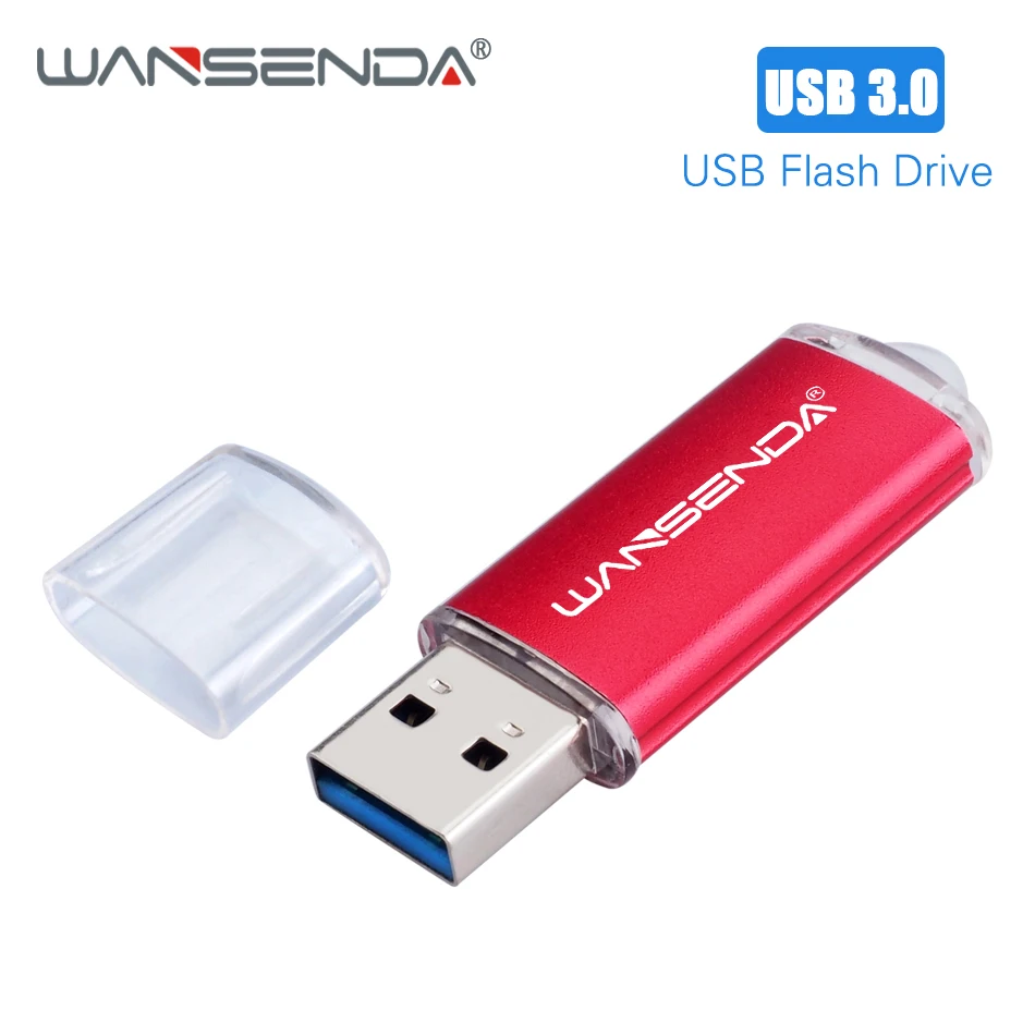 

WANSENDA High Speed USB Flash Drive Metal Pen Drive 256GB 128GB 64GB 32GB 16GB 8GB Pendrive USB 3.0 Memory Stick Thumbdrive