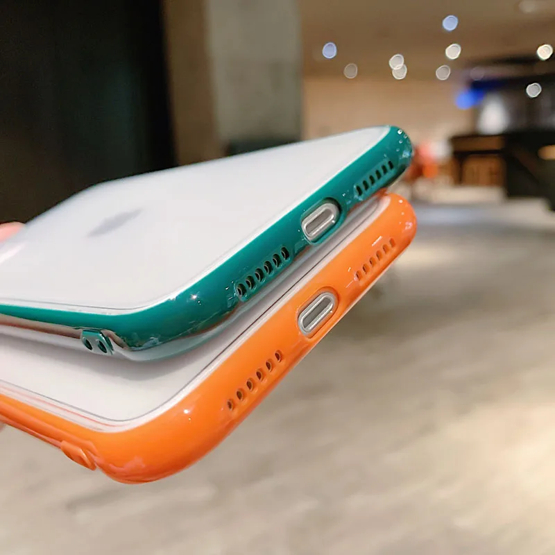 

Fashion Case for Iphone 11 11Pro XS Max XR X 7 8 Plus 6 6S SE2 Matte Ultra Thin Transparent Hard Shockproof Camera Back Cover