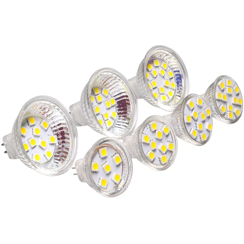 G4 база затемнения MR16 Светодиодная лампа 12VDC 12VAC 12LED 5050SMD 2 4 Вт Замена 30 галогенная 10