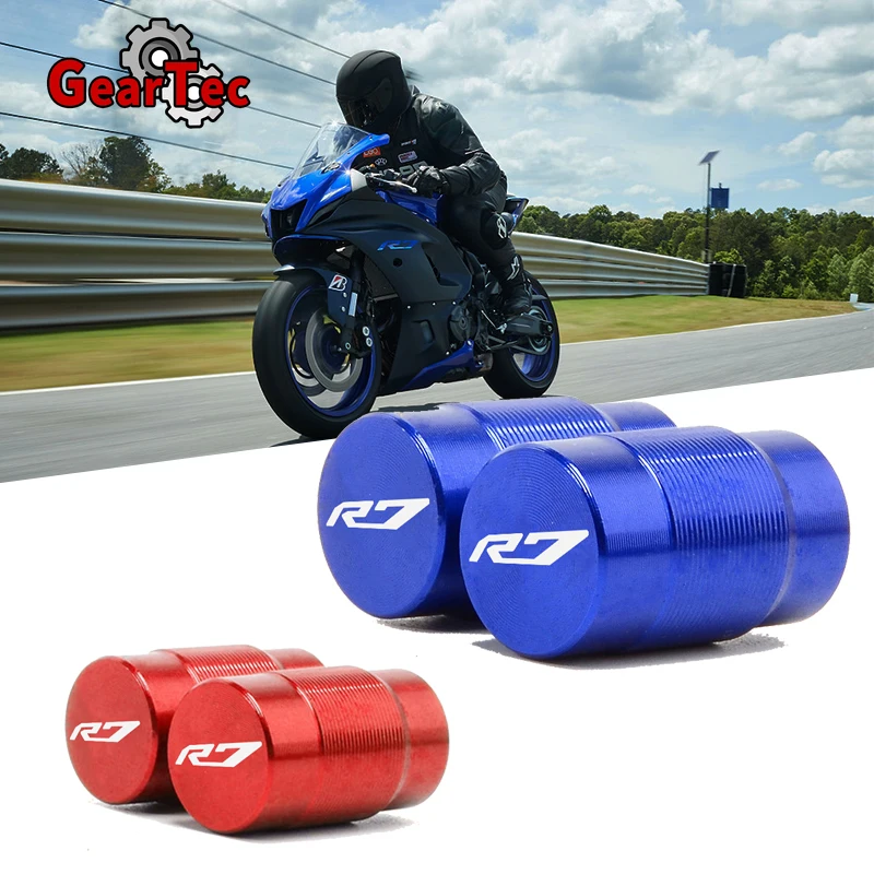 Логотип R7 аксессуары для мотоциклов CNC алюминиевые колпачки клапанов колесных