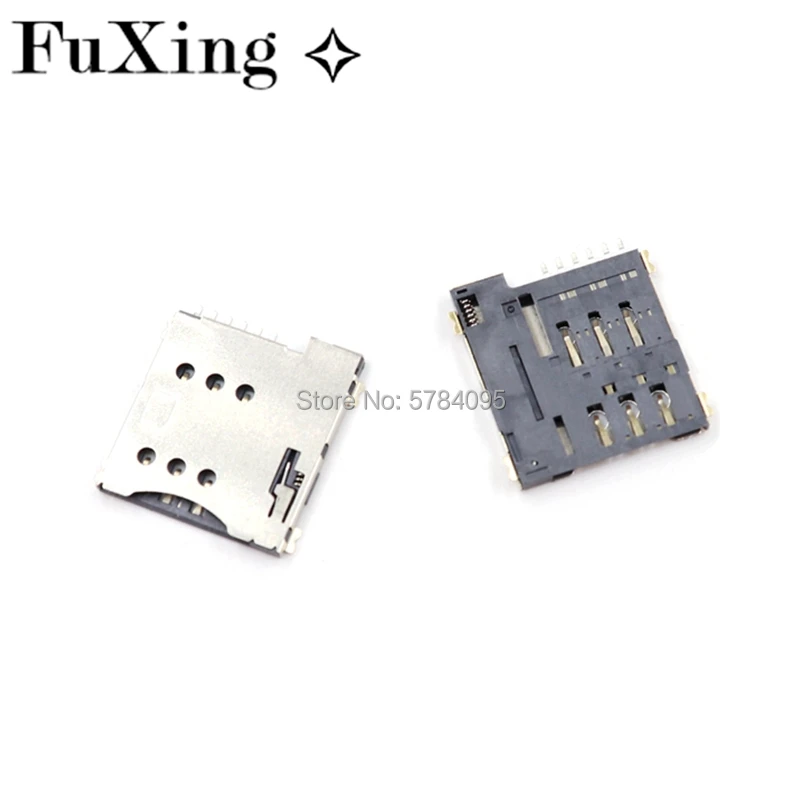 1/5 шт. SIM-6PIN высокое качество 6pin нажимная микро-sim-карта гнездо держатель слот для